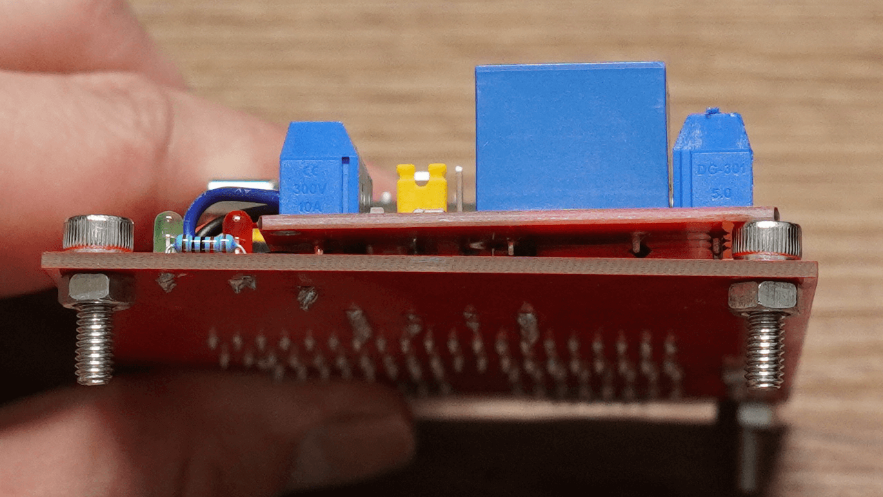 Image of the install screws to the controller board