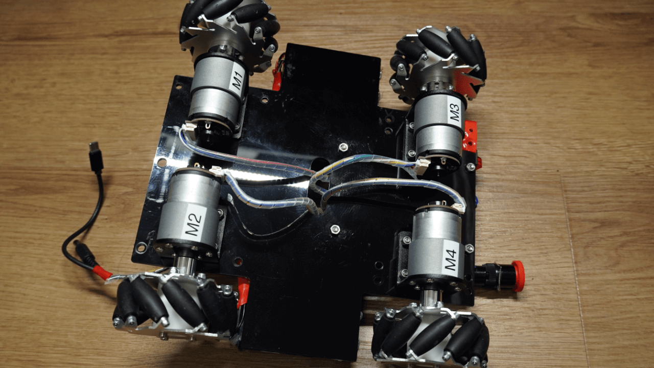 Image of the connection of the motors